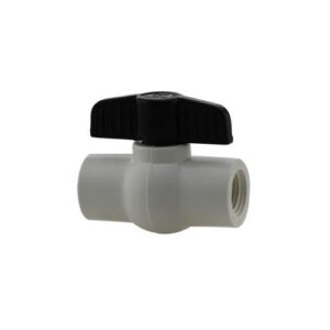 Boshart Industries 0929-10 PVC Ball Valve, 1 in, 150 psi, FPT, White