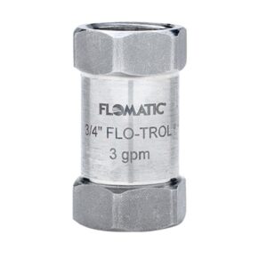 Flomatic® CDC2.0 CDC Flow Control Valves, 3/4 in, FPT, 2 gpm, Stainless Steel Body
