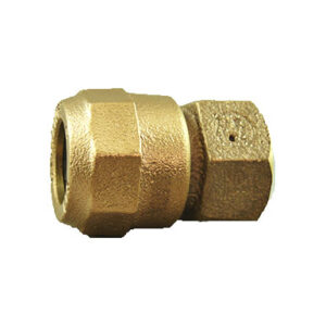 CAMBRIDGE BRASS™ 117NL-H6M6 Adapter, 1-1/2 x 1-1/2 in, CB Compression x MIP Compression, Brass, Lead-Free