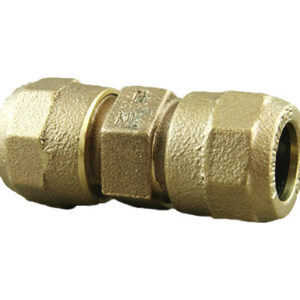 CAMBRIDGE BRASS™ 118NL-H3H3 Coupling, 3/4 x 3/4 in, CTS, CB x CB Compression, With Stop, Brass, Lead-Free