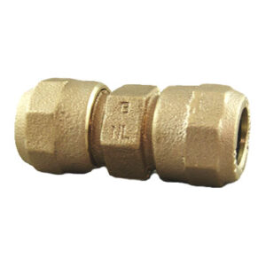 CAMBRIDGE BRASS™ 119NL-H4H4 Coupling, 1 x 1 in, CTS, CB x CB Compression, No Stop, Brass Lead-Free