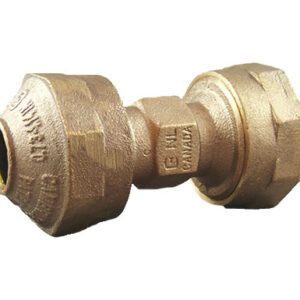 CAMBRIDGE BRASS™ 119NL-U3U3 Coupling, 3/4 x 3/4 in, Cambridge Coupling x Cambridge Coupling, No Stop, Brass Lead-Free