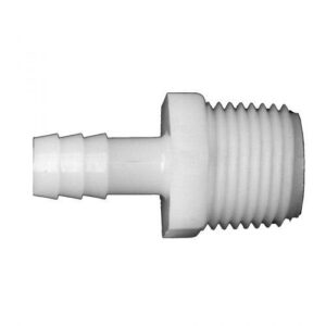 Fairview 525-6C Pipe Coupler, 3/8 in, Barbed x MNPT, Nylon