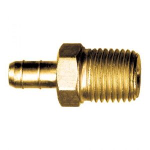 Fairview 968-6A Pipe Connector, 3/8 x 1/8 in, Barbed x MNPT, Brass