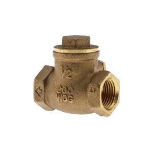 Boshart Industries 08060611NL Swing-Check Valve, 1-1/4 in, FPT, Brass Body