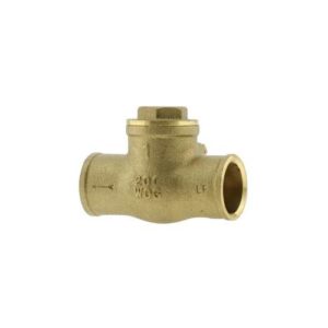 Boshart Industries 08060612NL Swing-Check Valve, 1-1/4 in, C, Brass Body