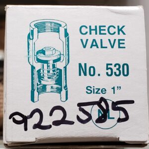 Maass Midwest 922585 Brass In-Line Check Valves, 1 in