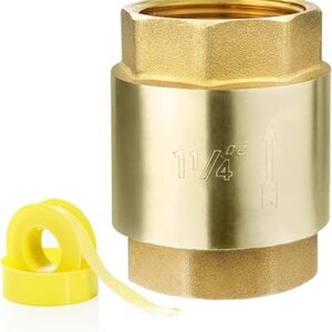 Maass Midwest 922607 Brass In-Line Check Valves, 1-1/4 x 1-1/4 in
