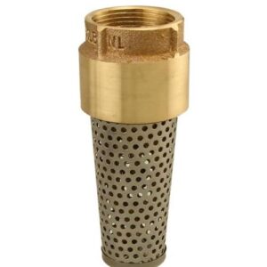 Boshart Industries 17YBFV150NL Brass Threaded Foot Valve, 1-1/2 in, FPT, Brass Body