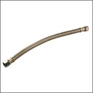 AQUA-DYNAMIC 3227-120 Faucet Connector, Brass/Stainless Steel