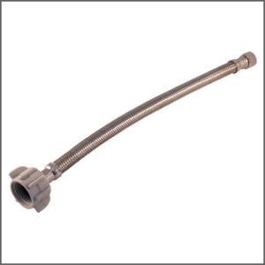 AQUA-DYNAMIC 53CT20CSA 3231-200 Toilet Flex Connector, 20 in L, Braided, Stainless Steel