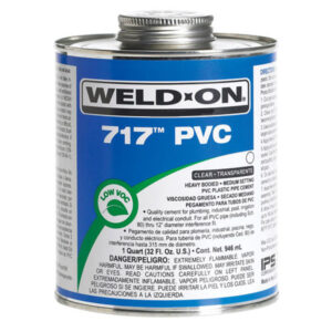 Weld-On® 10147 PVC Cement With Applicator Cap, 473 mL, Clear
