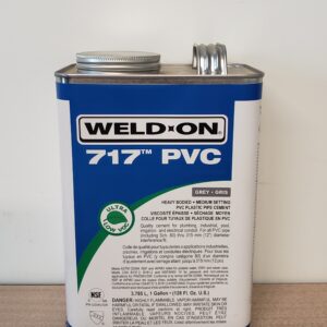 Weld-On® 12172 717™ PVC Cement, 4 L Container, Gray, For use with 4020 Swab/7020 Roller