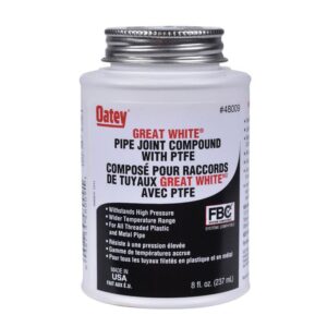 Oatey® 48009 Pipe Joint Compound, 237 mL Can, White