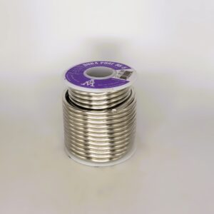AIM Alloys 5114 95/5 Dura-Pure Solder, 3 mm Dia Wire, 450 to 464 deg F Melting, 1 lb Container