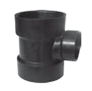 Approved Vendor 5402 ABS DWV Reducing Sanitary Tee, 2 x 1-1/2 x 1-1/2 in, H x H x H, Black