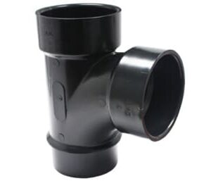 Canplas 105153 ABS DWV Street Sanitary Tee, 3 in, Sp x H x H