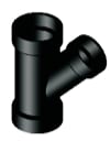 Approved Vendor 5427 ABS DWV 45 deg Wye, 2 x 1-1/2 x 1-1/2 in, H x H x H, Black