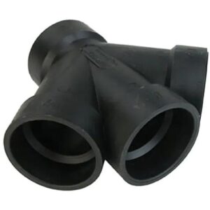 Approved Vendor 5439 ABS DWV Double Wye Fitting, 3 x 2 in, H x H x H x H, Plastic
