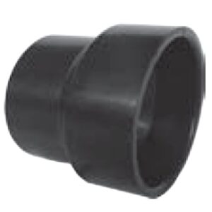 Approved Vendor 5485 ABS DWV Reducing Coupling, 4 x 3 in, H x H, Black