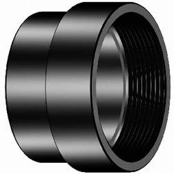 Approved Vendor 5499 ABS DWV Female Adapter, 4 in, Sp x FIPT, Black