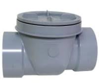 IPEX® 017486 Backwater Valve, 6 in, Hub x Hub x Female Pipe, ABS Body
