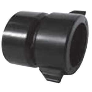 Approved Vendor 5516 ABS DWV Copper Adapter, 1-1/2 x 1-1/4 in, H x SJ, Black
