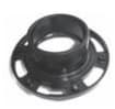 Approved Vendor 5537 ABS DWV Closet Flange Adjustable, Flush Fit, 4 x 3 in, Black