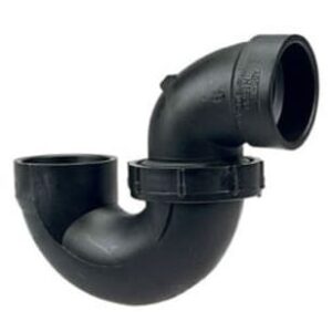 Approved Vendor 5545 ABS DWV P-Trap With Union Joint, 1-1/2 in, H x H, Black