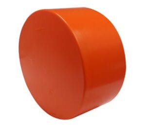 Canplas 10TC322 ABS DWV Polyethylene Cap, 6 in, Orange