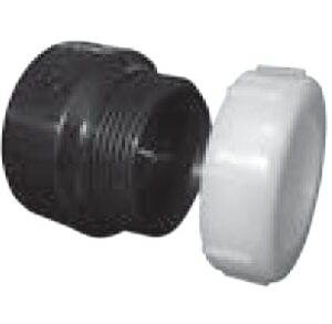 Approved Vendor 5577 ABS DWV Trap Adapter, 1-1/4 in, Sp x SJ, Black