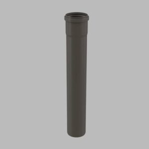 Centrotherm Eco Systems ISVL042 Innoflue Single Wall Vent Length, Polypropylene, 4 in Dia x 24 in L, Gray