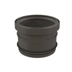 Centrotherm Eco Systems ISAGL0404 PVC To PP Appliance Adapter, 4 in Dia, Polypropylene, Gray