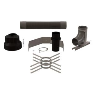 Centrotherm Eco Systems IFBK0425 Flex B-Vent Kit, 4 in Dia 18.1 in L x 46.3 in W x 47.2 in H, Polypropylene, Gray