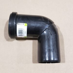 Centrotherm Eco Systems ISELS0287UV 87 deg Elbow, 2 in, Polypropylene, Black