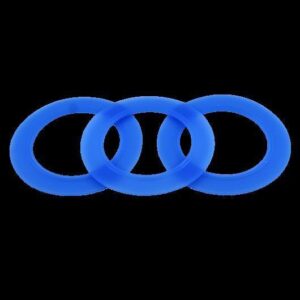 Fluidmaster® PROS3AELP15 PRO Series Replacement Flush Valve Seal, For use with American Standard Champion 4, 4 Max, Pro, Silicone, Blue, Pack of 3