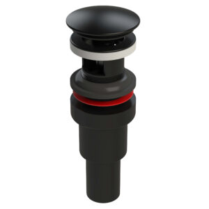 +osb 3500Q-MBL Vessel Lavatory Drain with Clicker Closure, 1-1/4 in, Brass, Matte Black