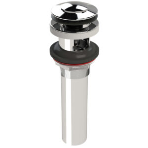 +osb 3600Q-CP 3600Q Straight Lavatory Drain, Clicker, 1-1/4 in, Chrome, 6 in L