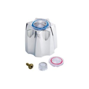 Master Plumber® 124 Emco® Corona® Large Handle Kit, Plastic, Chrome Plated