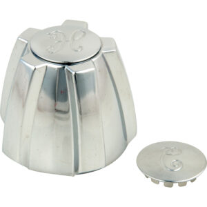 Master Plumber® 137CK Large Five Rib Handle Kit, Metal, Chrome