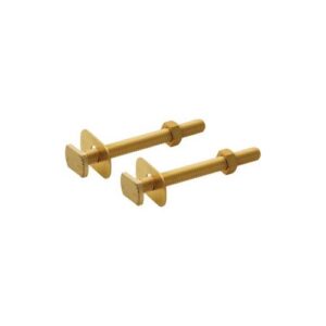 Master Plumber® 206L Toilet Mounting Bolt Set, 5/16 x 3 in, Brass, Pair