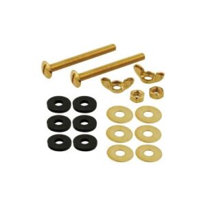 Master Plumber® 209BF Toilet Tank Mounting Bolt Set, Brass, Black/Brass