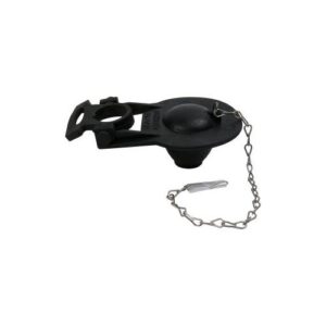 Master Plumber® 214 Universal Replacement Flapper, 2.9375 in Dia, Rubber, Black