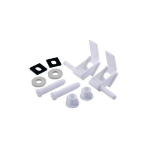 Master Plumber® 260AA Post-Type Toilet Seat Hinge (Pair), Plastic, White