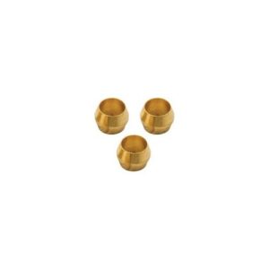 Master Plumber® 280A Brass Ferrules (Pack of 3), 1/4 in, Brass