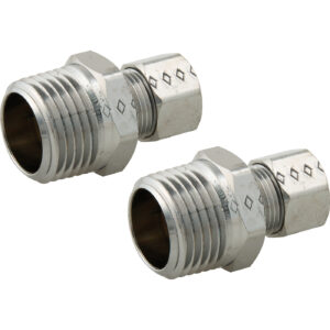 Master Plumber® 332X Male Reducing Adapters, 3/8 x 1/2 in, Comp x MIP