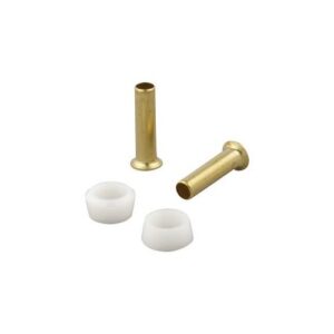 Master Plumber® 368 Tubing Sleeves & Inserts, 1/4 in, Brass, Plastic, Compression, 2 Sets