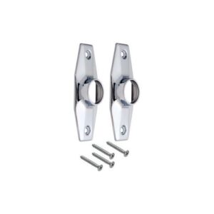 Master Plumber® 508C Oblong Shower Rod Flange Set, Chrome Plated