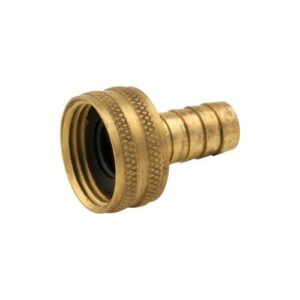 Master Plumber® 529E Female Hose Barb Adapter, Female End Only, 3/4 x 1/2 in, Female Hose x Hose Barb, Brass