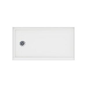 PRODUITS NEPTUNE 220005-501-001-001 Impact 3260 G 3B/60 Alcove Shower Base, 32 x 60 in, Left Drain, White